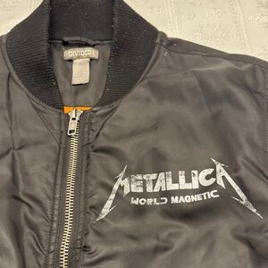 Divided Black Metallica Bomber Jacket